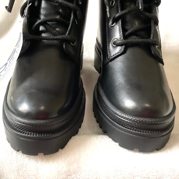 HARLEY DAVIDSON Chunky Lug Sole Grunge, Goth core Combat Moto Witchy Boots Sz 6 - Picture 10 of 15